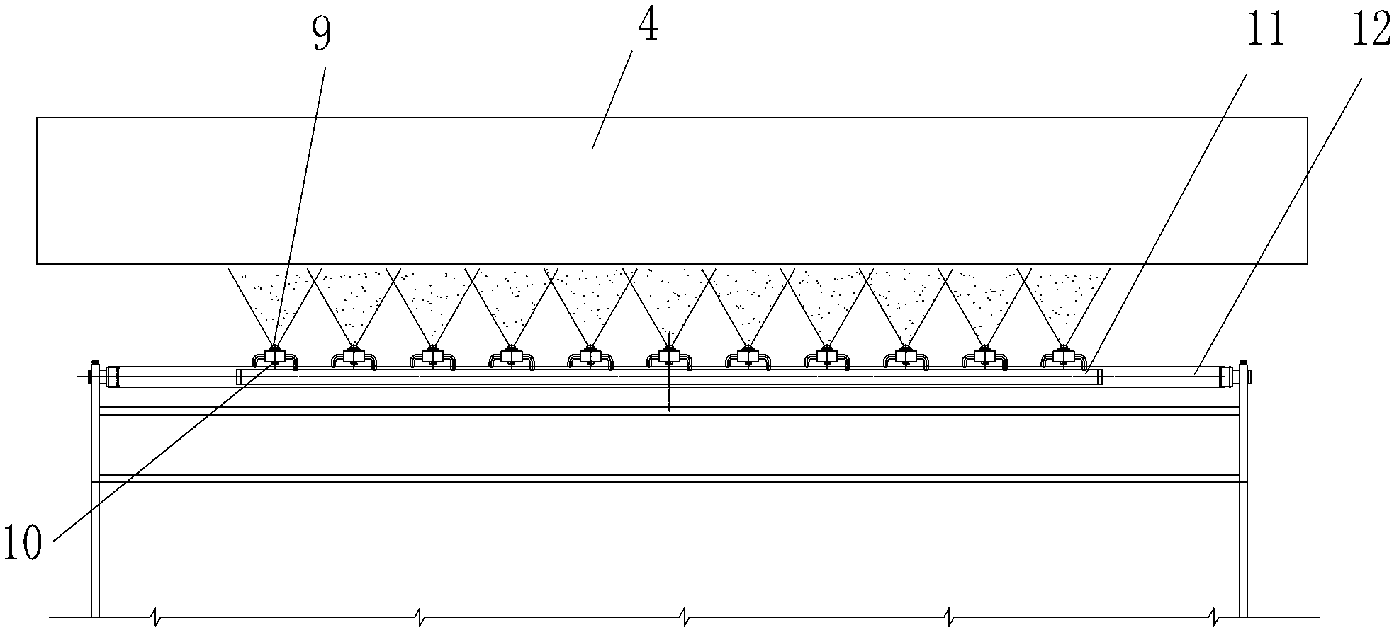 Water spray injection method of leveling liquid in cold milling wet leveling production