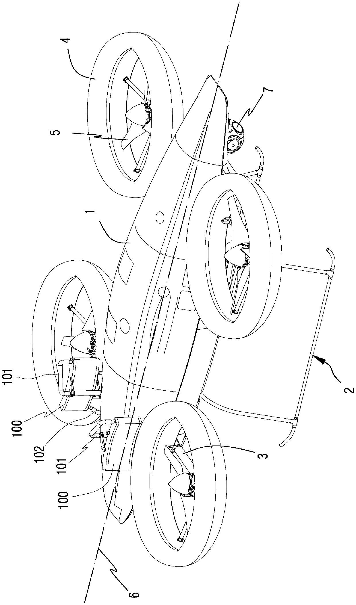 Heat dissipation structure for oil-driven unmanned aerial vehicle