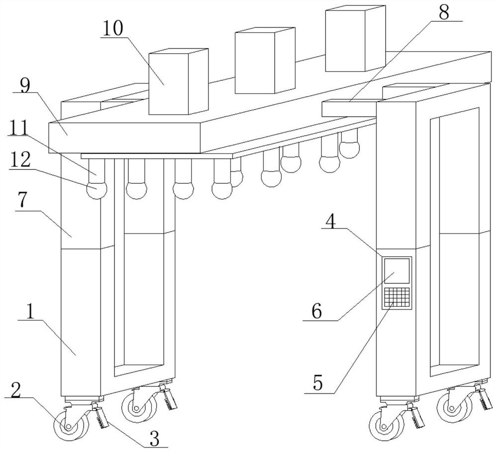 Device for testing elasticity of latex mattress