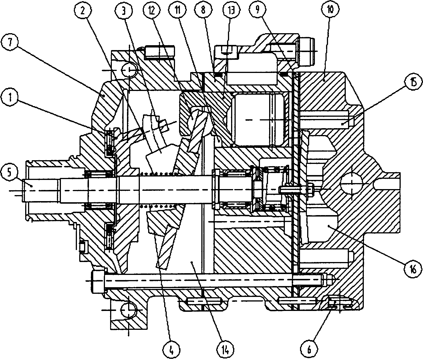 Coupling mechanism of positive displacement swashplate compressor