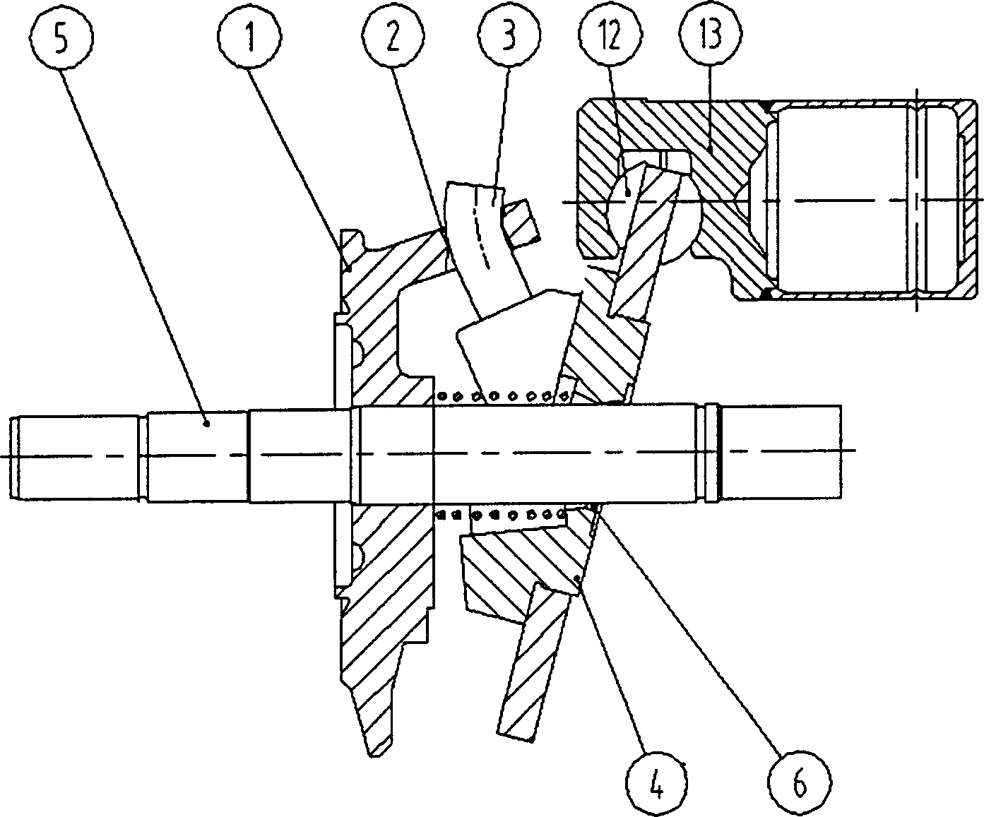 Coupling mechanism of positive displacement swashplate compressor