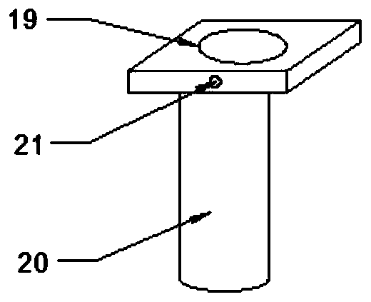 Separation device for metal particles in rice flour