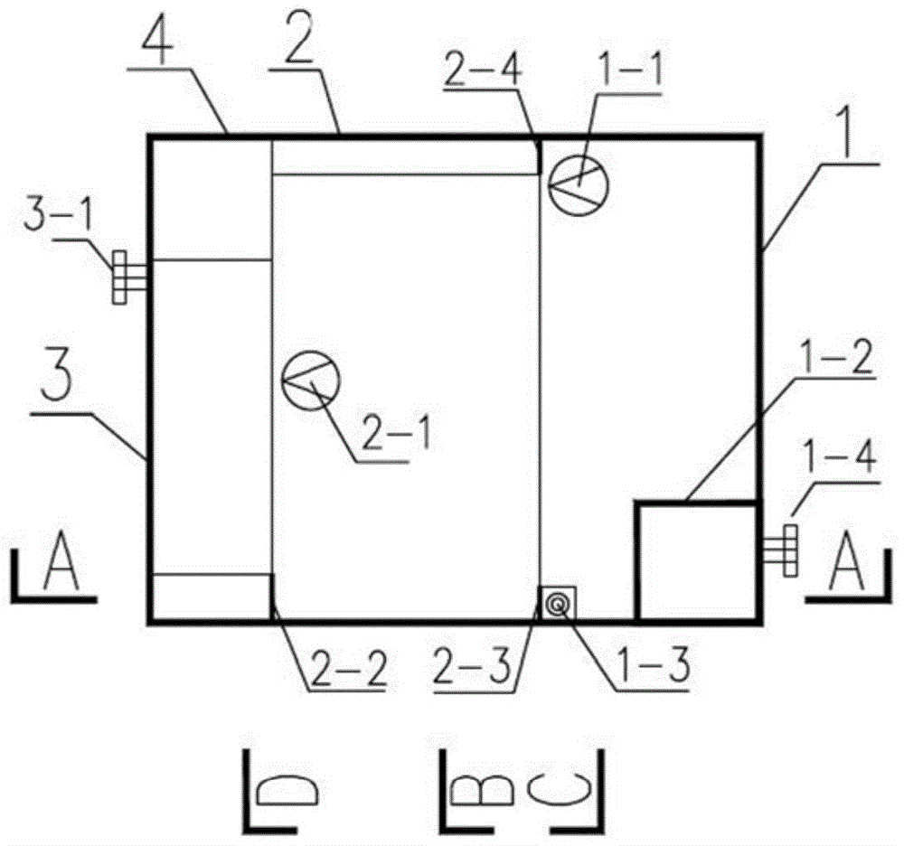 A multi-cycle self-reflux small domestic sewage treatment system with denitrification function