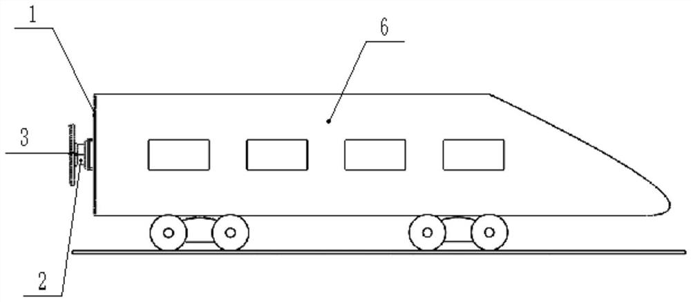 Active-passive composite control system for suppressing rolling, nodding and head-shaking behaviors of high-speed trains