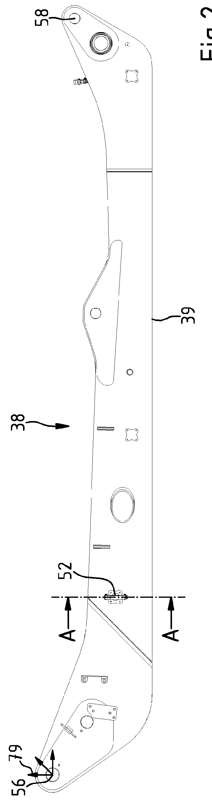 Production method for a mast arm and concrete-distributing mast