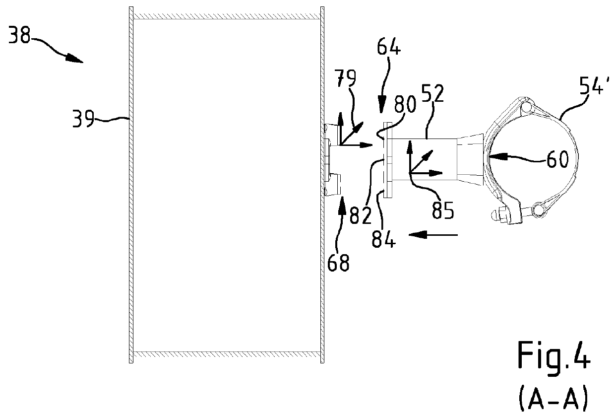 Production method for a mast arm and concrete-distributing mast