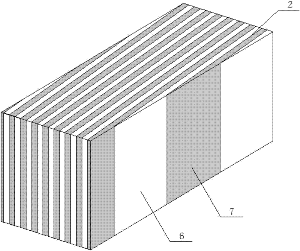 Manufacturing method of horizontal ultra-wide multicolored grain recombined decorative veneer