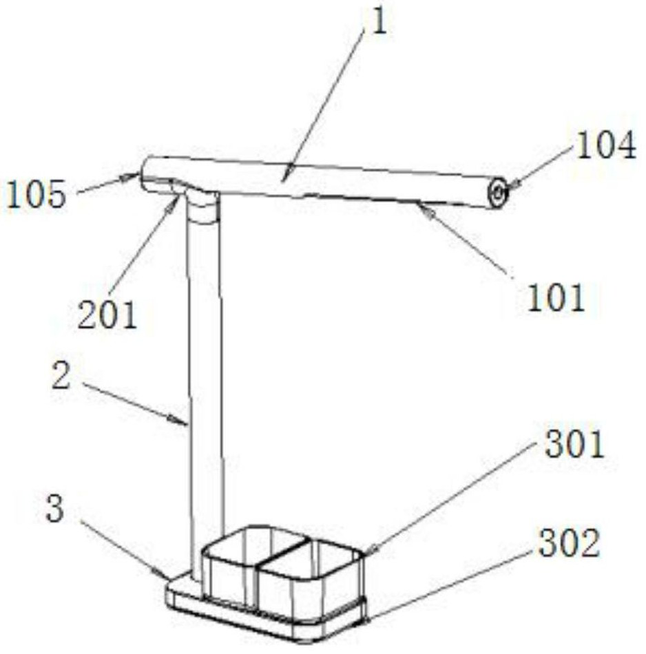 Full-spectrum controllable green plant table lamp