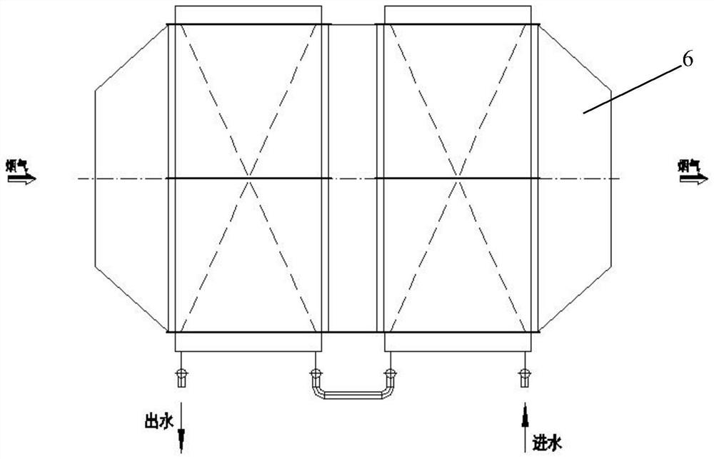 Enamel pipe heat exchanger system for waste incineration wet desulphurization exhaust gas