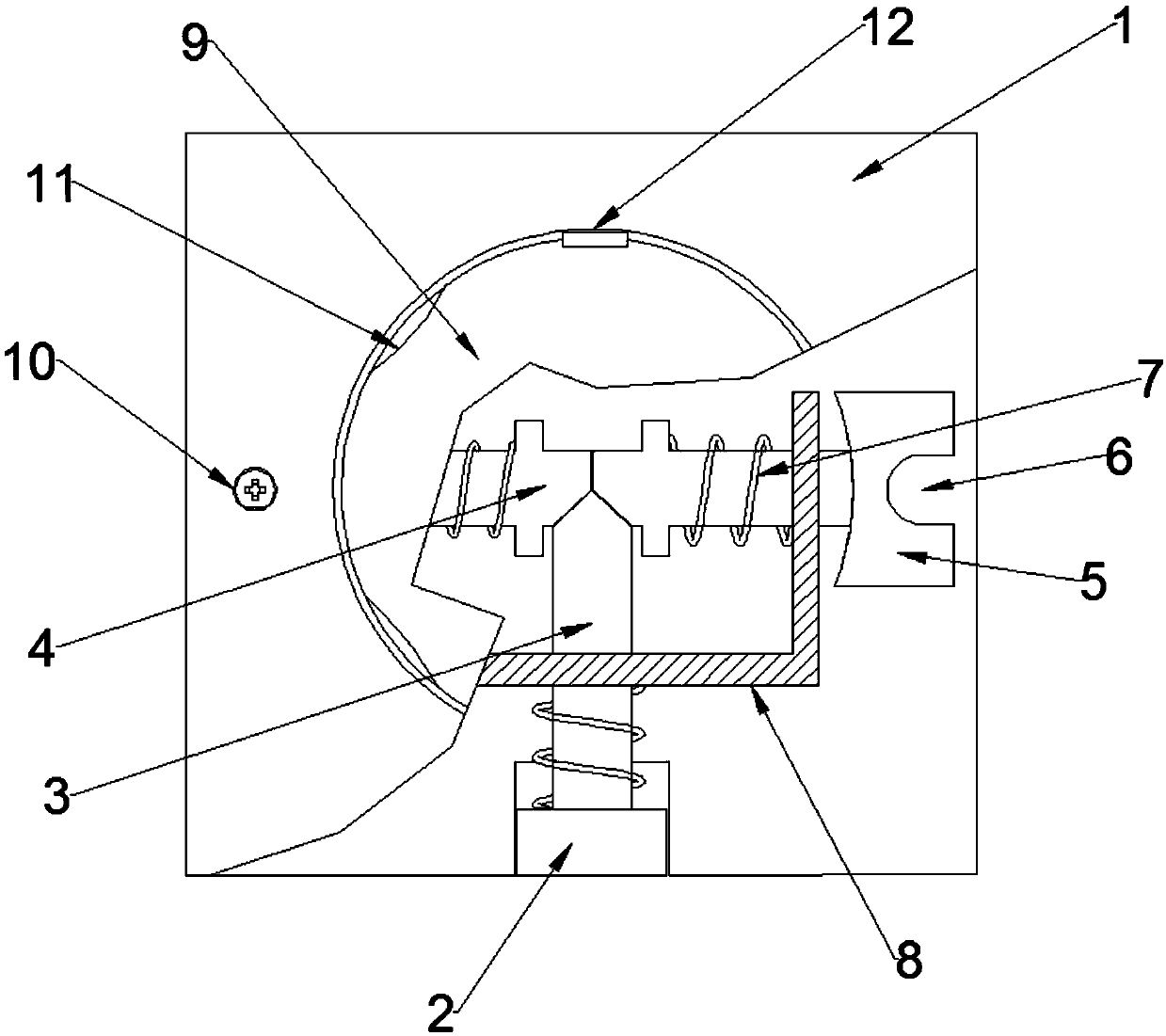 Clamping device of AC contactor