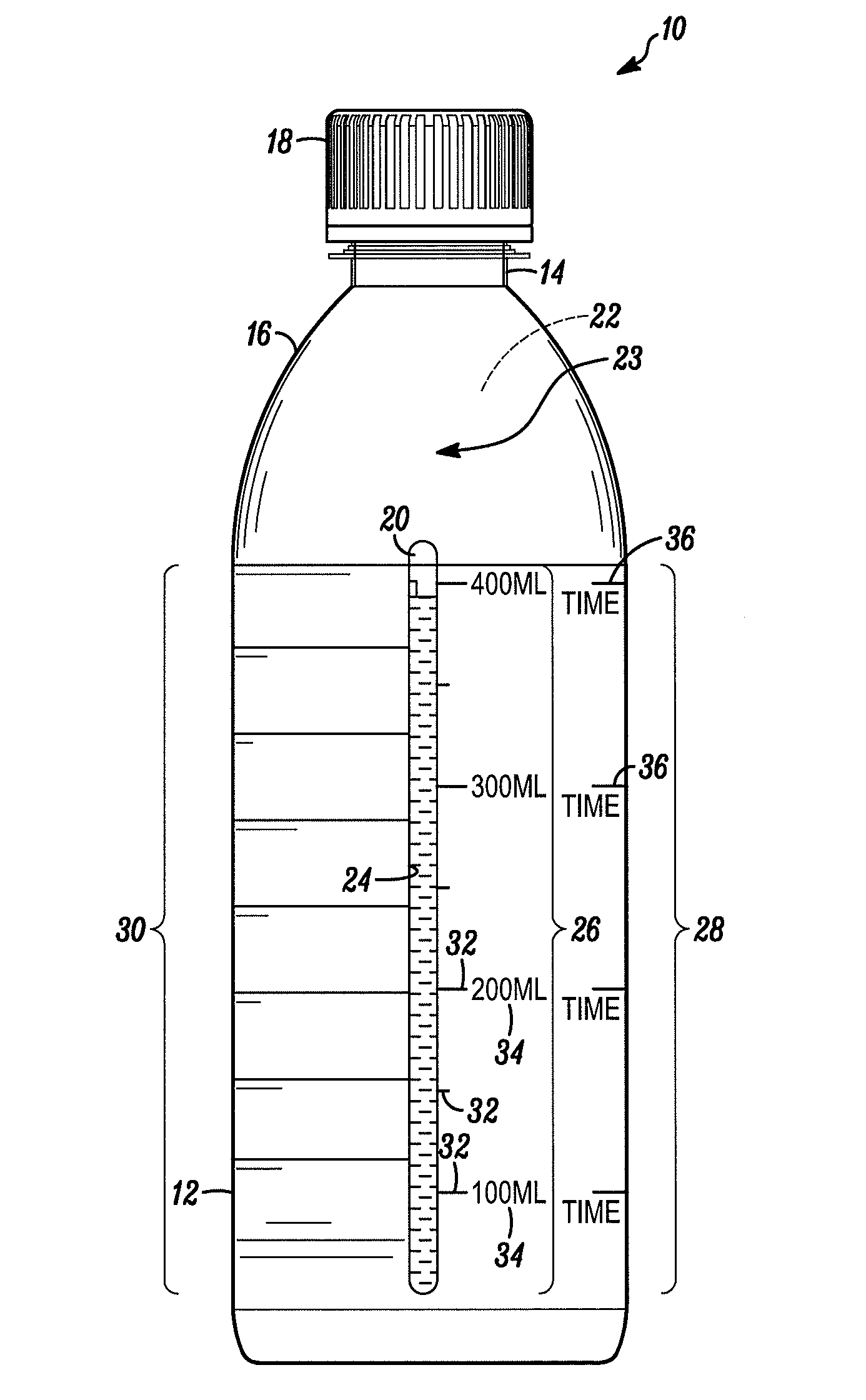 Device and method for dispensing a beverage and imaging contrast agent