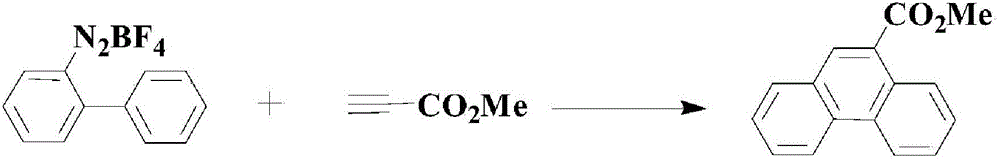 Method for synthesizing medical intermediate phenanthrene compound from palladium trifluoroacetate