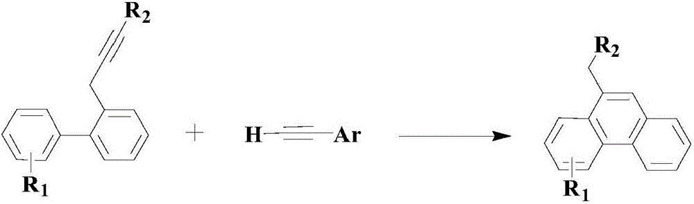 Method for synthesizing medical intermediate phenanthrene compound from palladium trifluoroacetate