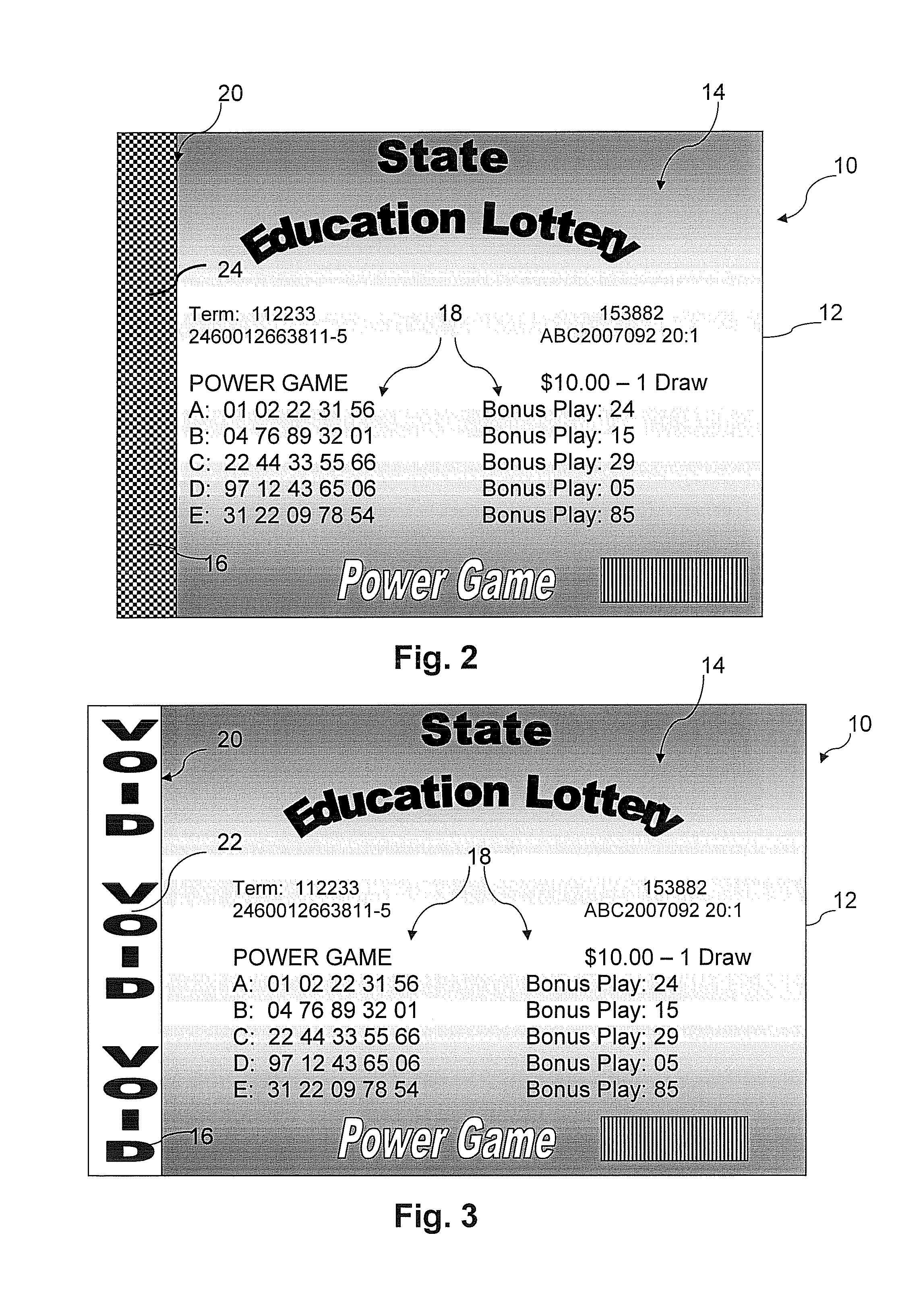 Method and System for Terminal Dispensed Lottery Ticket with Validation Mark