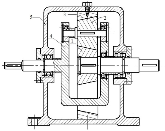 Conical-surface friction planetary transmission