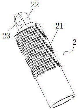 Thread drive based shock absorber