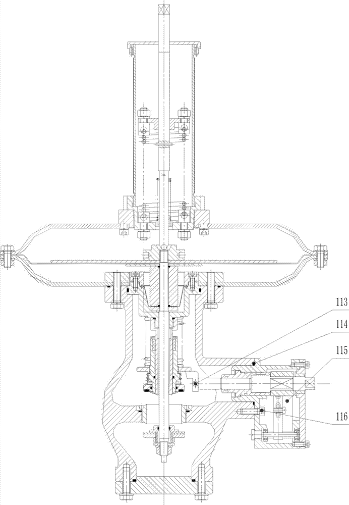 Integrated cut-off type pressure regulator