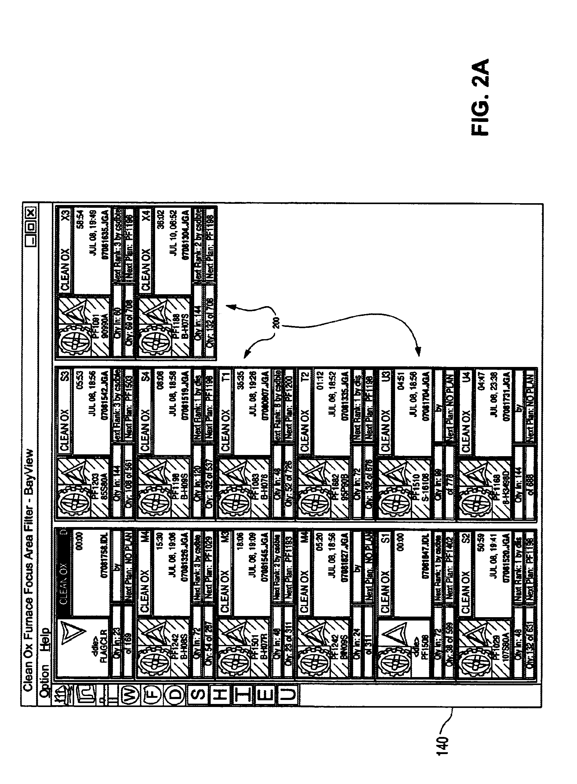 Graphical user interface for allocating multi-function resources in semiconductor wafer fabrication and method of operation