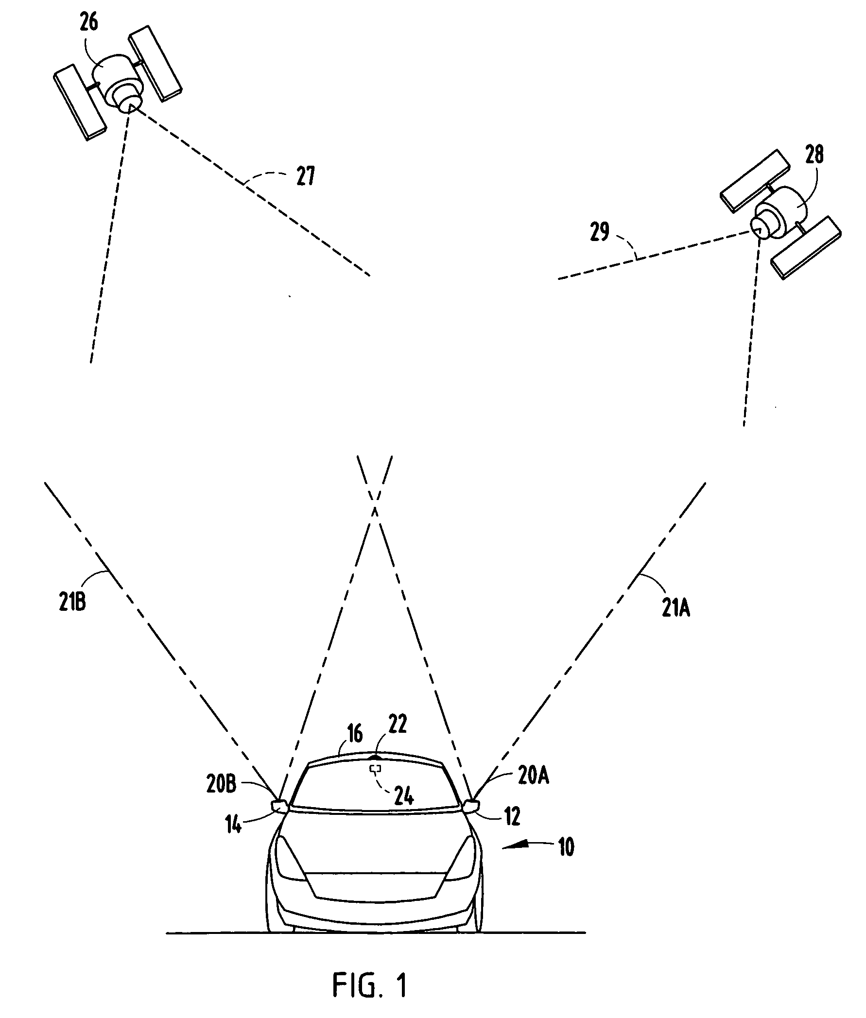 Vehicle oriented switched antenna system