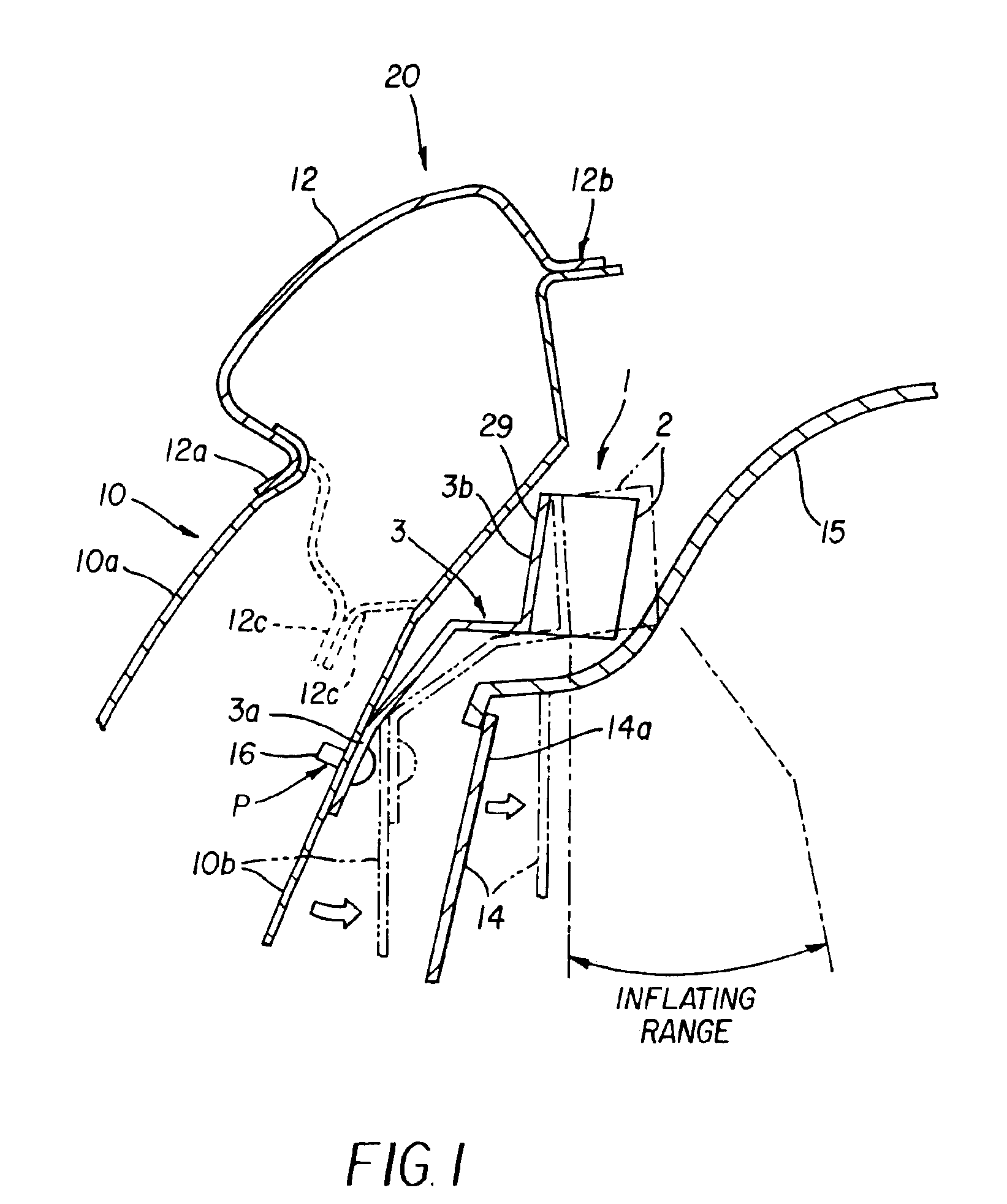 Occupant protective arrangement and a vehicle therewith