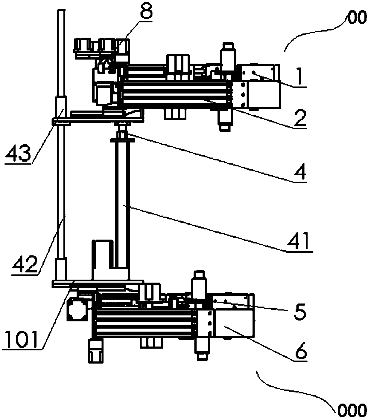 Clamping mechanisms of robot used for transmission tower and climbing robot