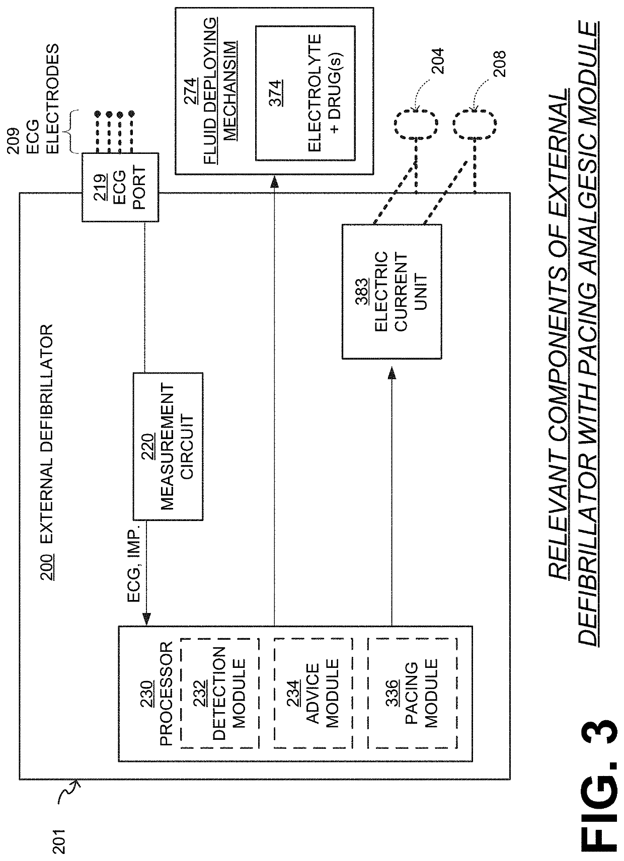 WCD with pacing analgesia