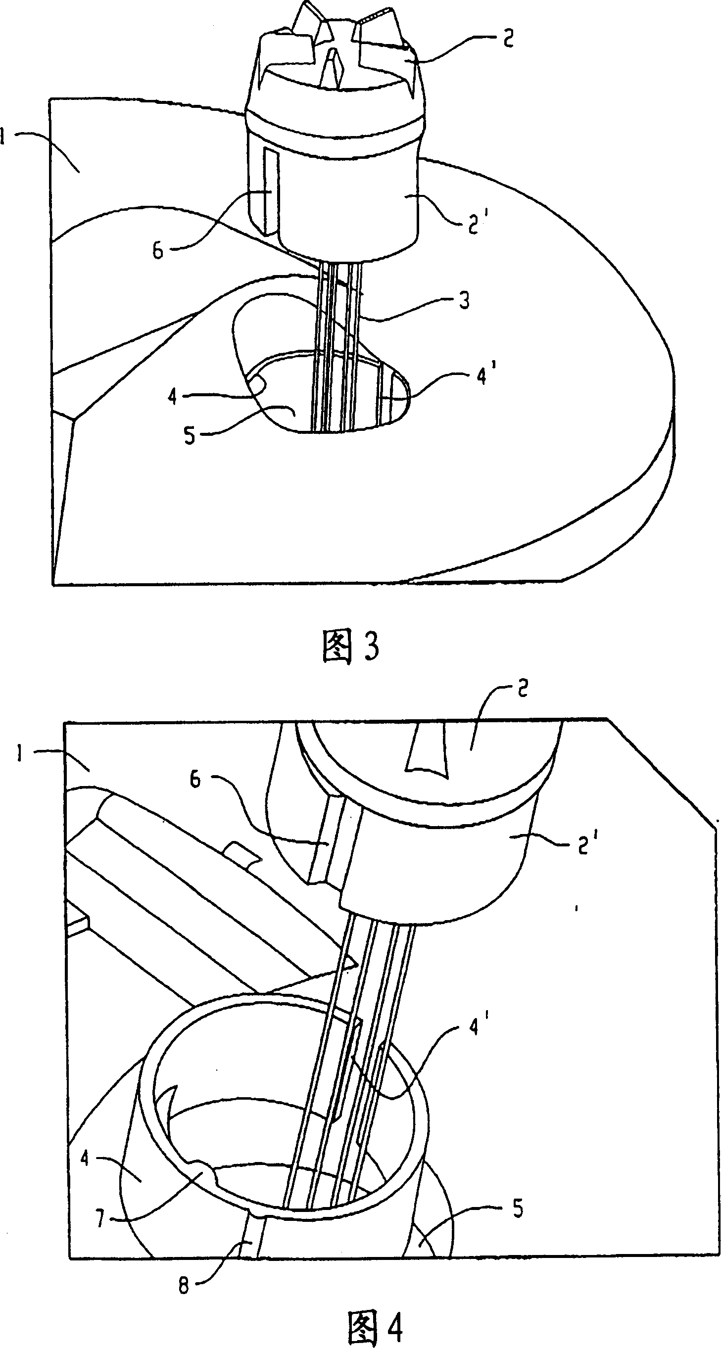 Device for fixing the control elements of hearing devices or hearing aids