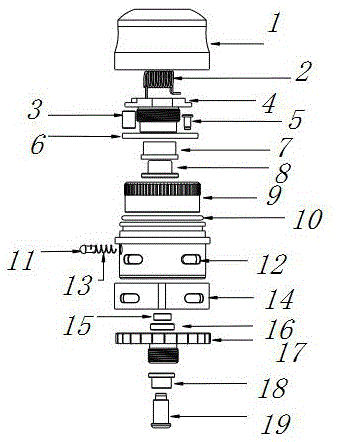Structure for rapid core exchange and airflow automatic regulation of atomizer