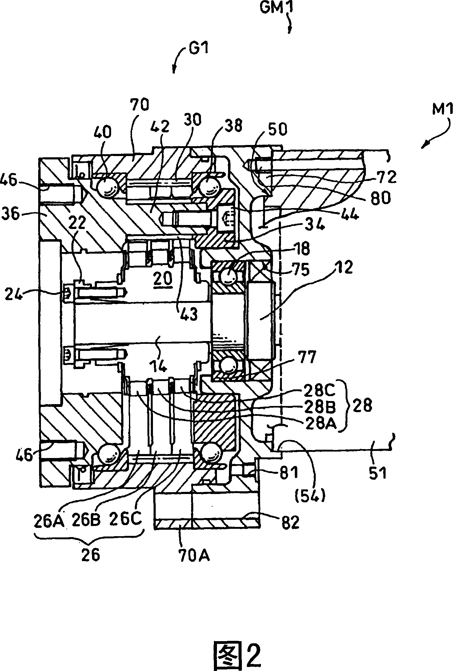 Gear transmission motor and robot gear transmission motor
