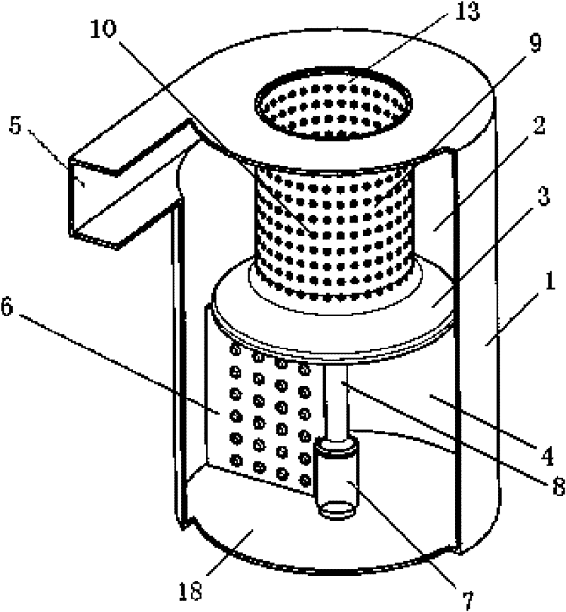 Dust collection barrel of dust collector with automatically cleaned filter