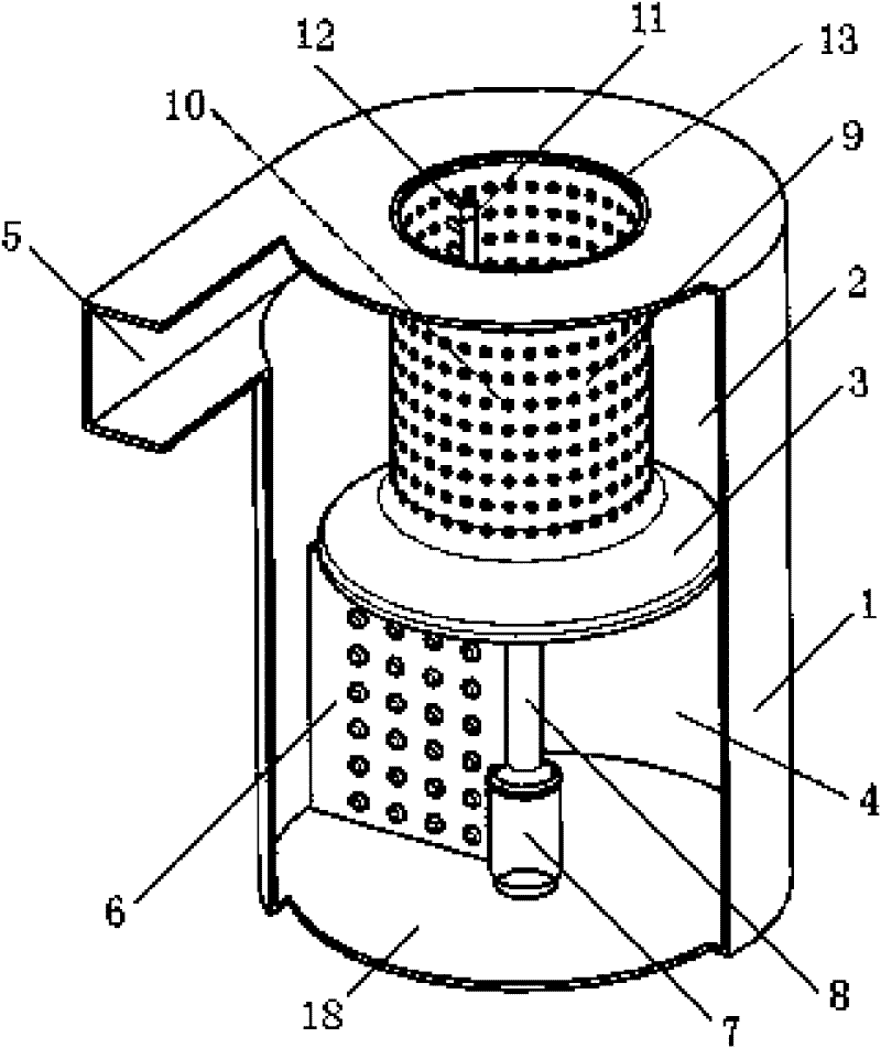 Dust collection barrel of dust collector with automatically cleaned filter