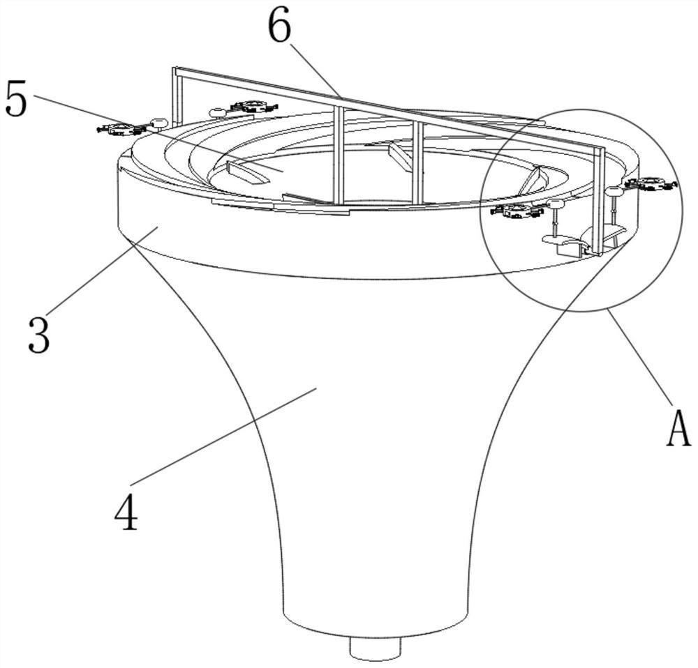 Recovery device for marine litter