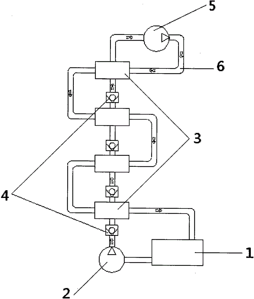 Method for carrying out power outputting and gas conveying through low-temperature liquid