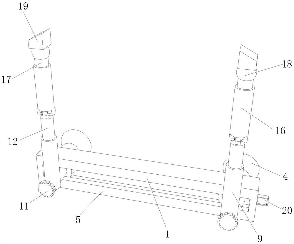 Distance measuring device convenient to adjust and used for advertisement design