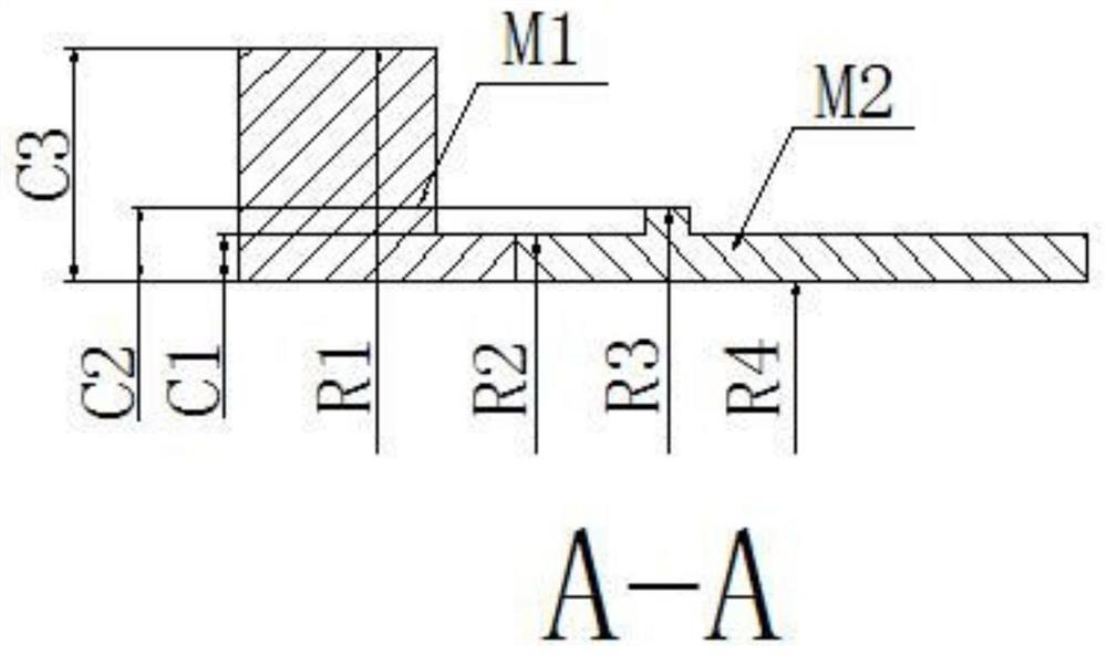 Ultrasonic detection reference block for heterogeneous inertia friction weld joint of aero-engine turbine rotor