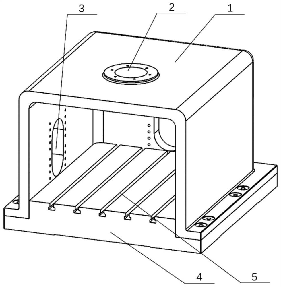 A measuring device and method for measuring the three-way rigidity of different specifications of foundation supports