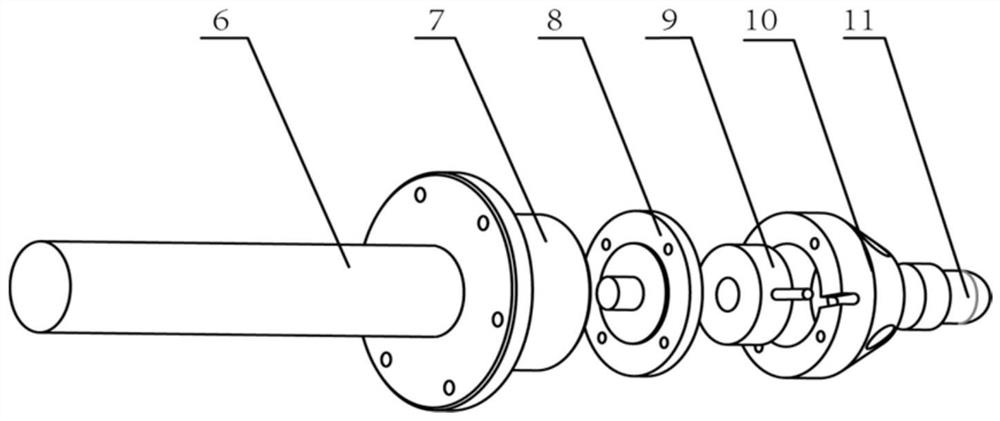 A measuring device and method for measuring the three-way rigidity of different specifications of foundation supports