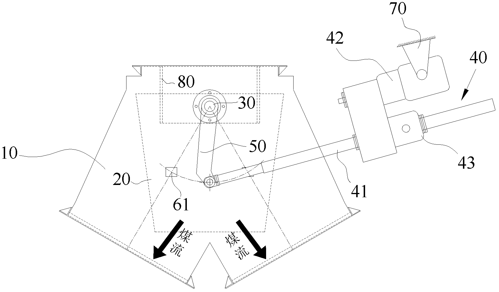 Material distribution device