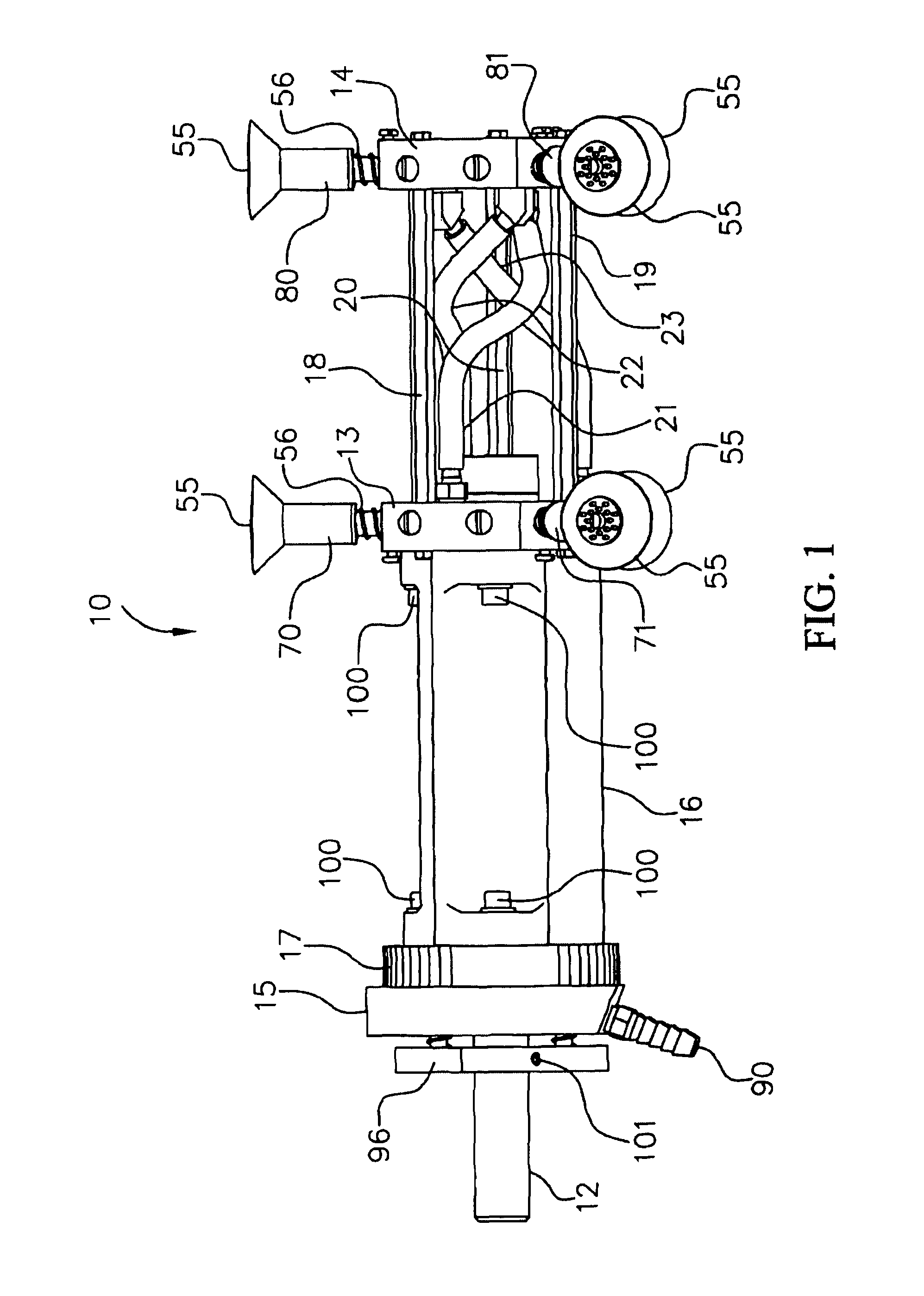 Package pick-off and delivery device