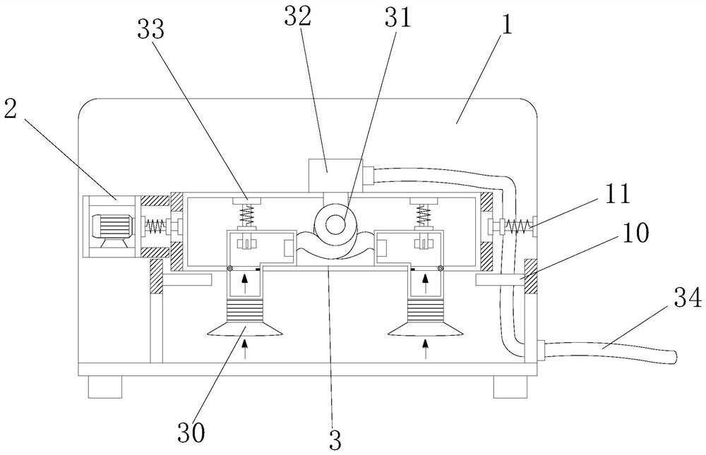 A device for removing residual powder from a toner cartridge