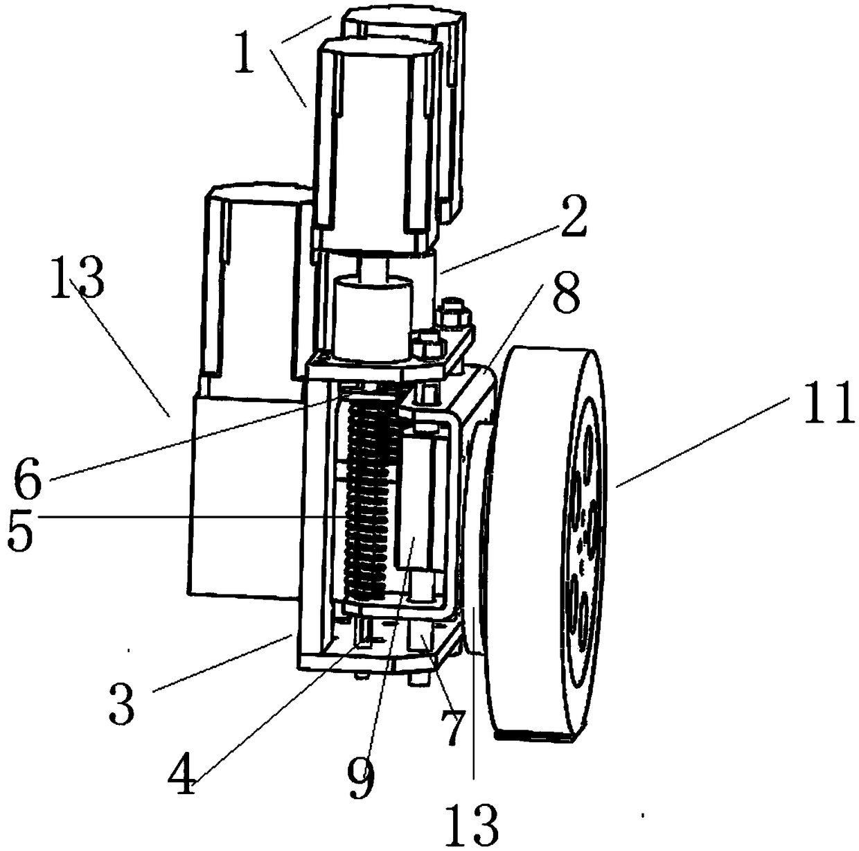 Anti-skid system and adjustment method of AGV trolley