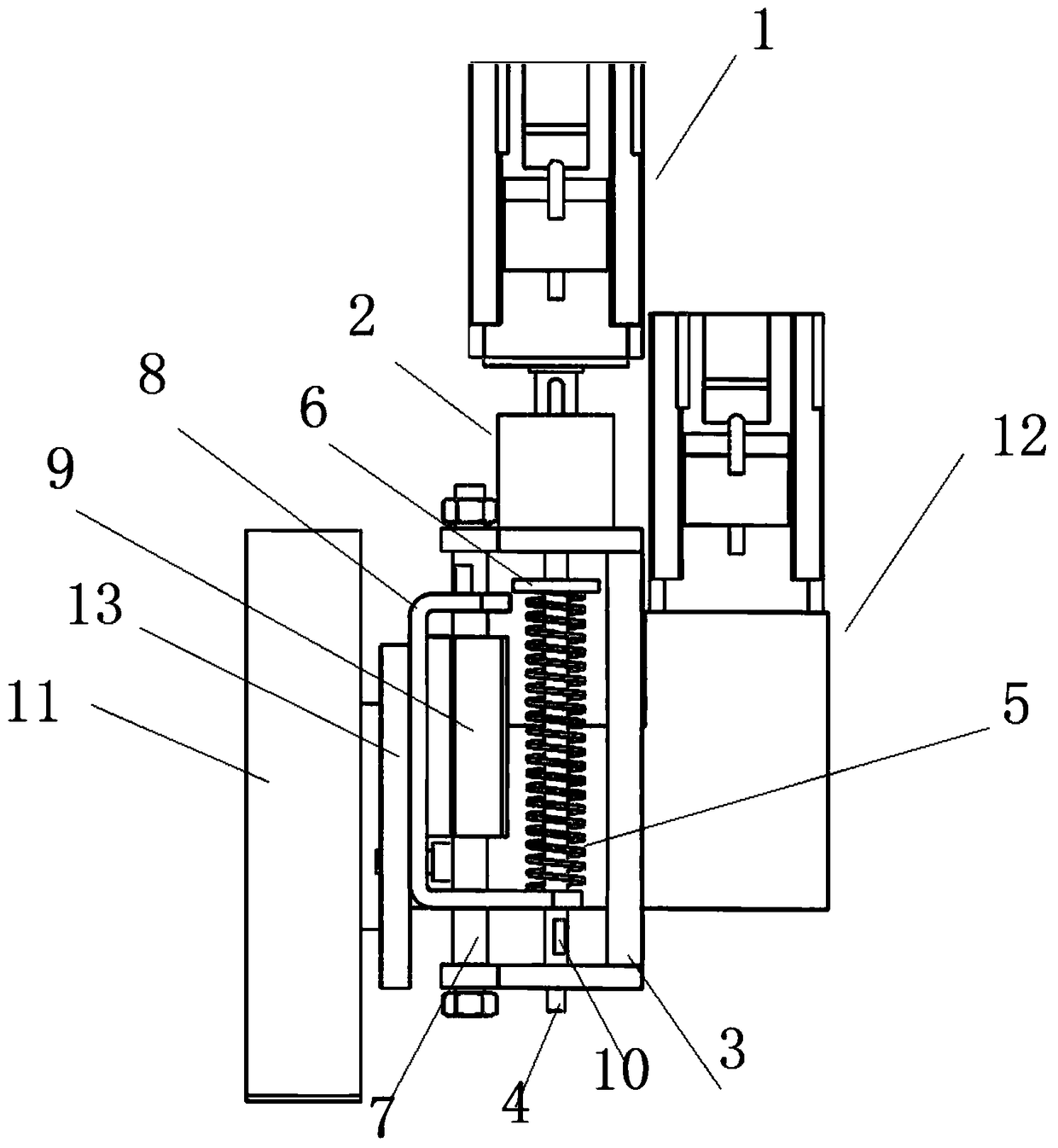 Anti-skid system and adjustment method of AGV trolley