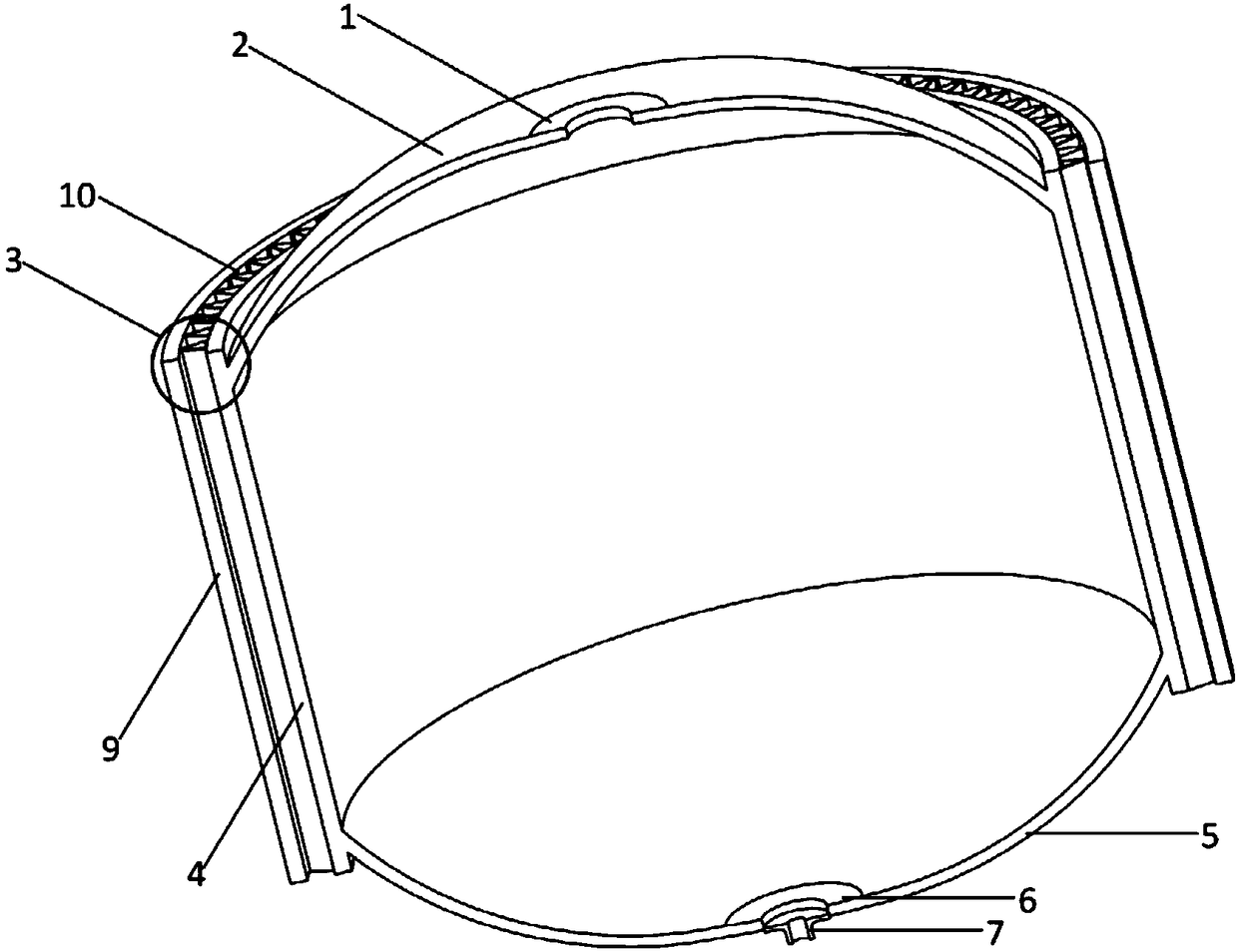 Low-temperature composite storage tank for launch vehicle with triangular sandwich wall and its processing method