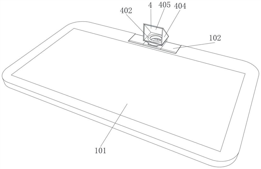 Education tablet computer with angle-adjustable camera