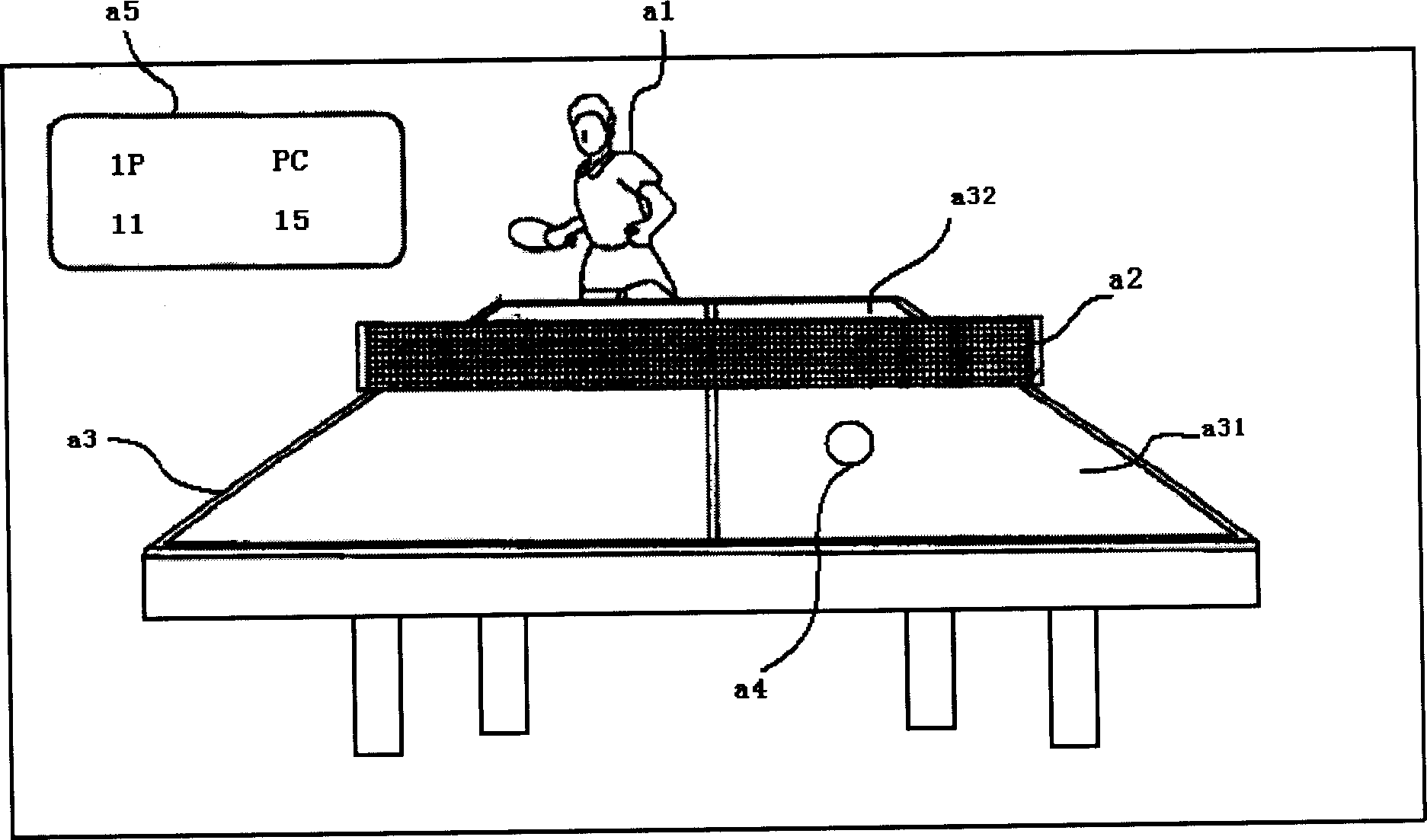 Physical training game device