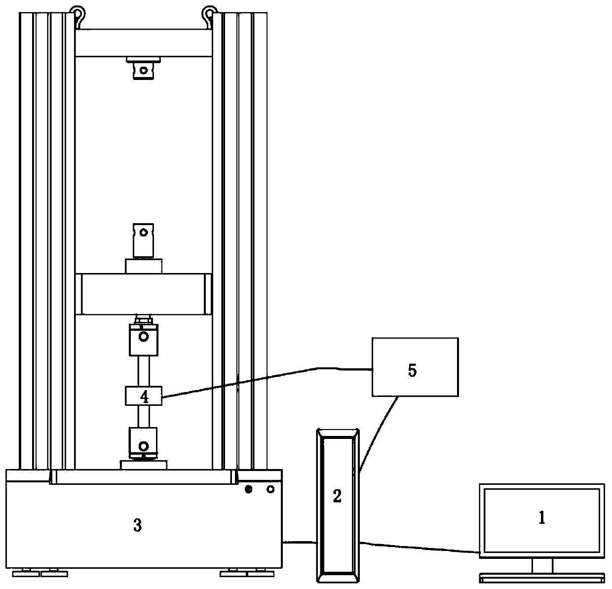 Automatic force value calibration system and method for test machines