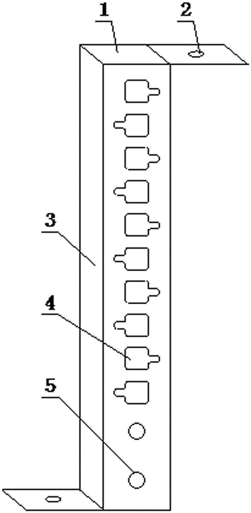 S-shaped stainless steel cabinet suspension