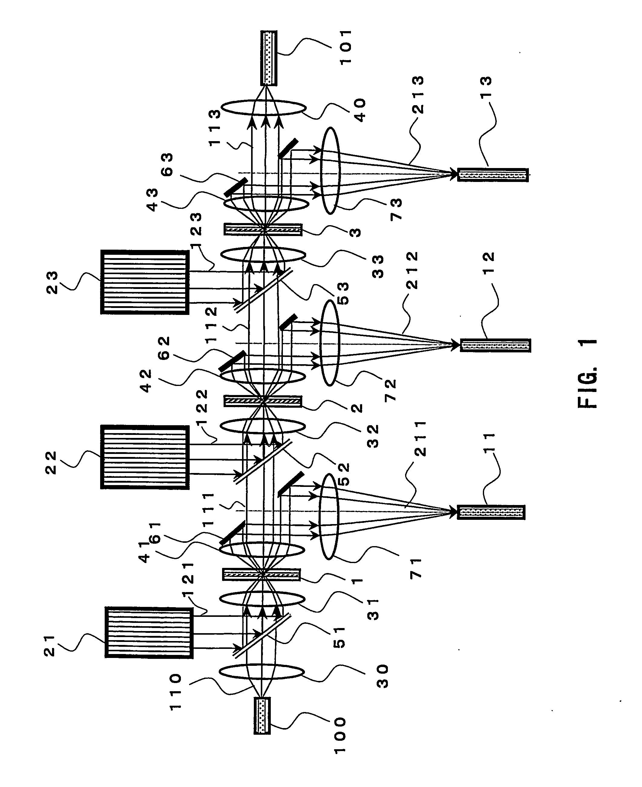 Optical path switching device and method