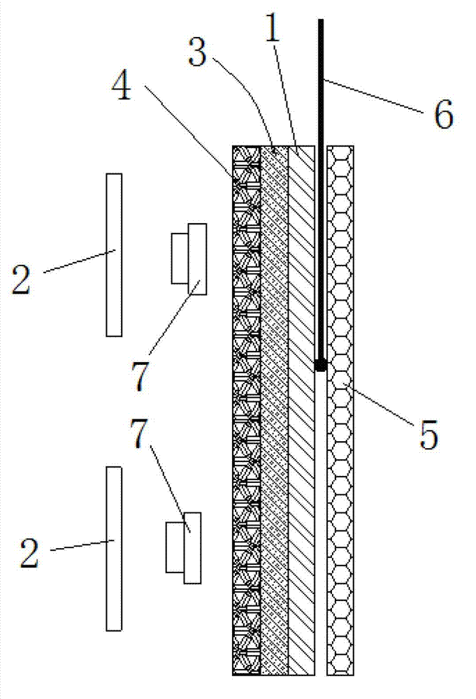 Infrared lamp array heat-flow density calibration device and calibration method