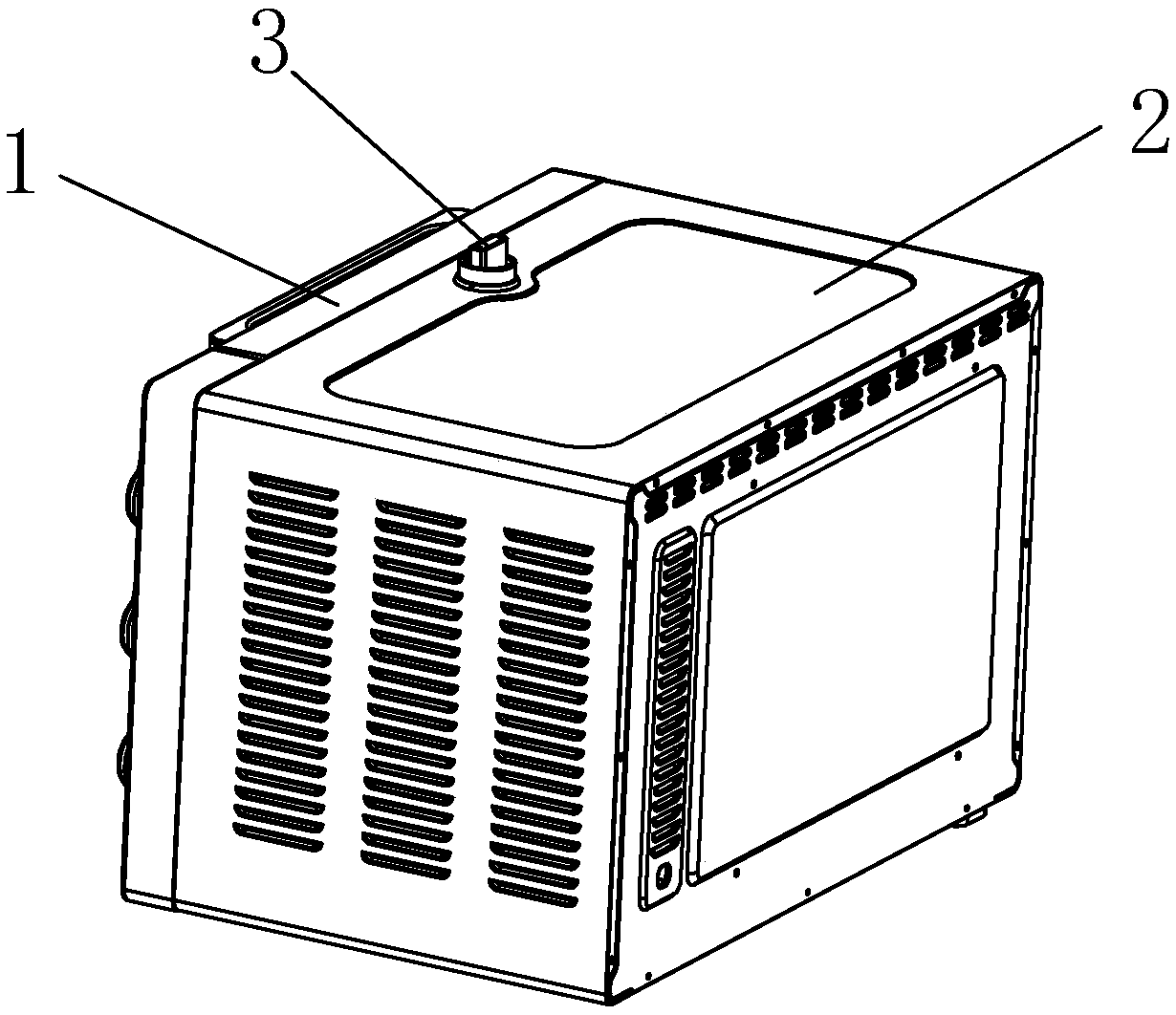 Oven with novel locking device